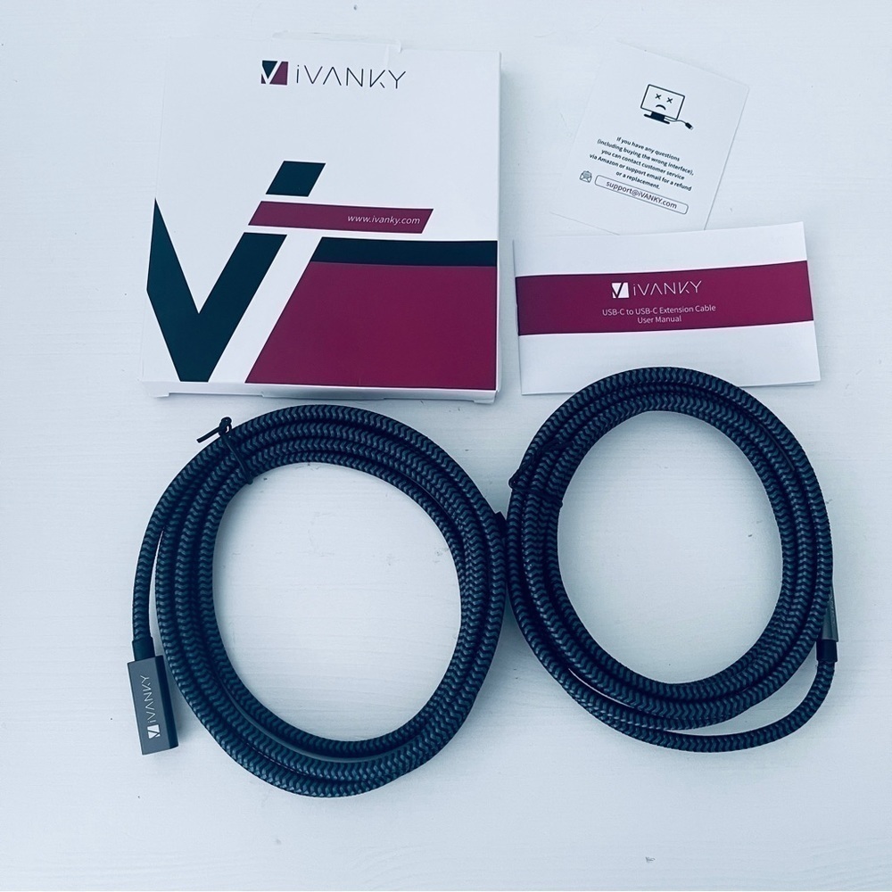 IVANKY 4K USB-C Extension Cable 6.6’ foot Set of 2